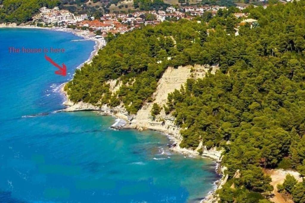 Seaside Beach House Siviri Bagian luar foto